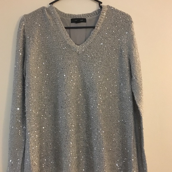 Silver Sequined Sweater - Picture 2 of 4